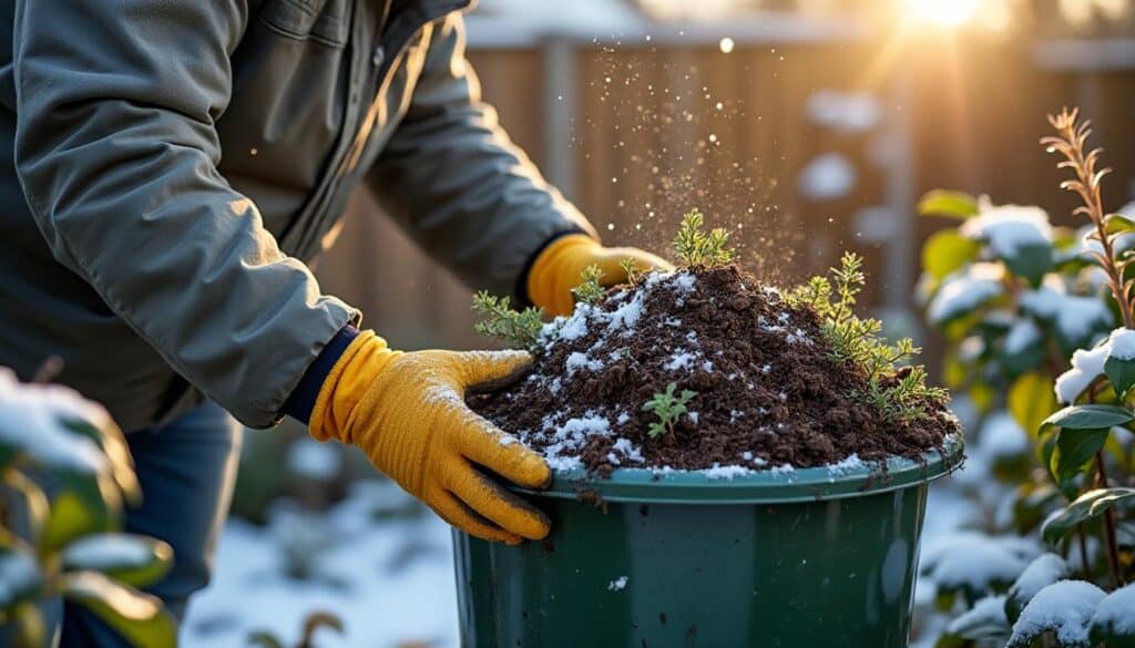 Comment maintenir le compost à lombrics en hiver