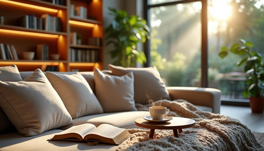 Comment intégrer un coin lecture sur une estrade dans votre salon