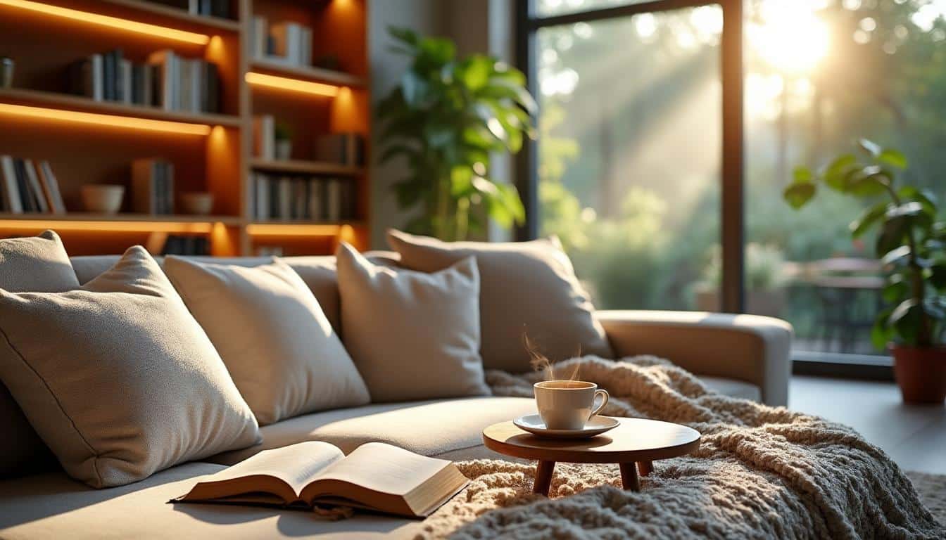 Comment intégrer un coin lecture sur une estrade dans votre salon