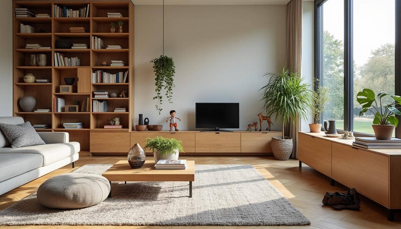 Astuces pour optimiser l’espace de rangement avec une estrade dans le salon