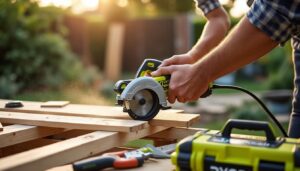 Ryobi scie circulaire sans fil : puissance et autonomie pour bricoler