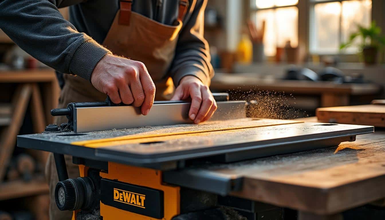 Illustration: Découvrir les spécificités techniques des scies sous table Dewalt