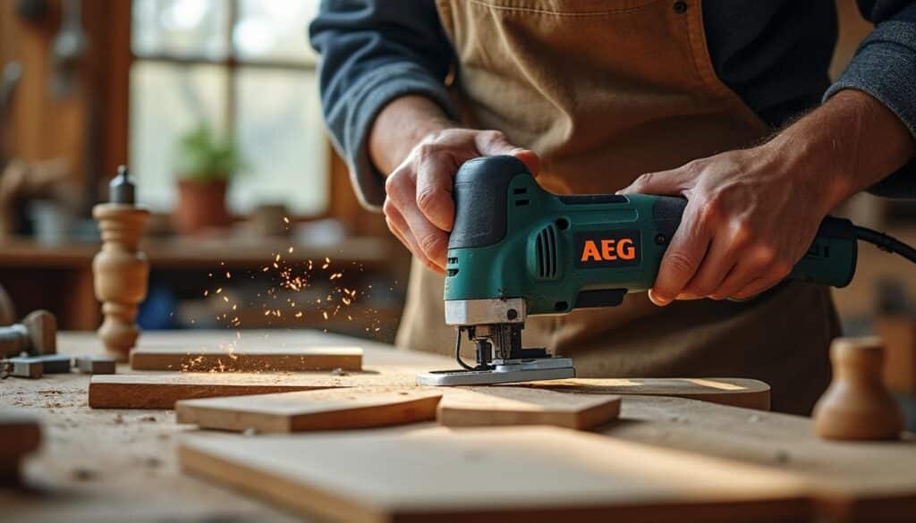 Scie à onglet AEG : guide complet pour des coupes précises et sûres