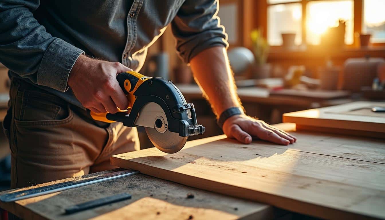 Illustration: Pourquoi opter pour une scie plongeante Parkside avec rail dans vos projets ?