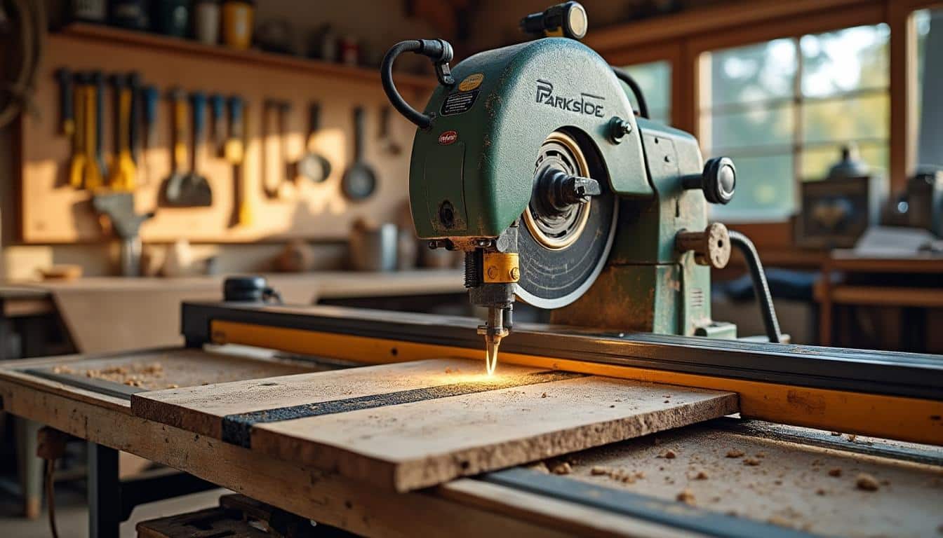 Illustration: Découvrir les caractéristiques techniques de la scie plongeante Parkside PTSS 1200