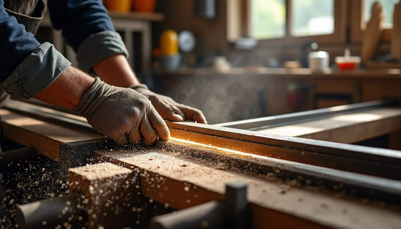 Scie plongeante Parkside avec rail : précision et maniabilité au top