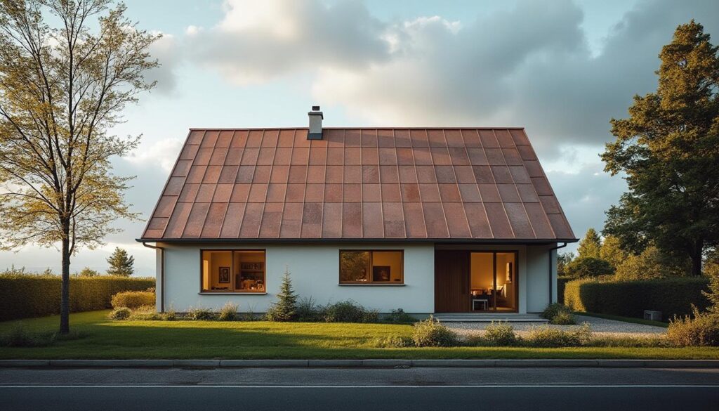 Toiture en tôle imitation tuile : esthétique et performance durable