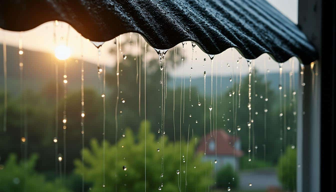 Illustration: Pourquoi la pluie fait-elle tant de bruit sur une toiture en tôle ?