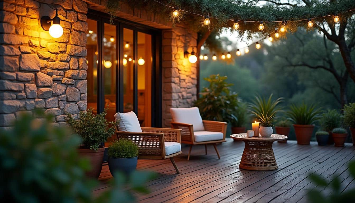 Applique murale extérieure pour terrasse : éclairage durable et design