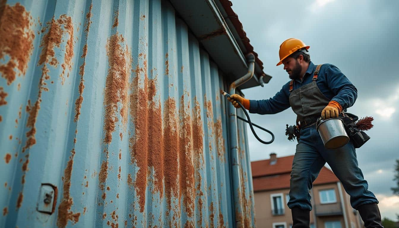 Illustration: Comprendre la corrosion et les enjeux de la peinture pour une toiture en tôle rouillée