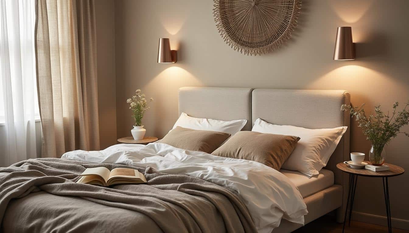 Illustration: Pourquoi privilégier l’applique murale comme solution d’éclairage dans une chambre adulte ?