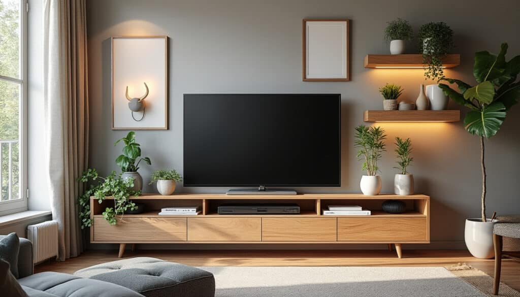 Décorer le mur derrière la TV : astuces et idées pour sublimer