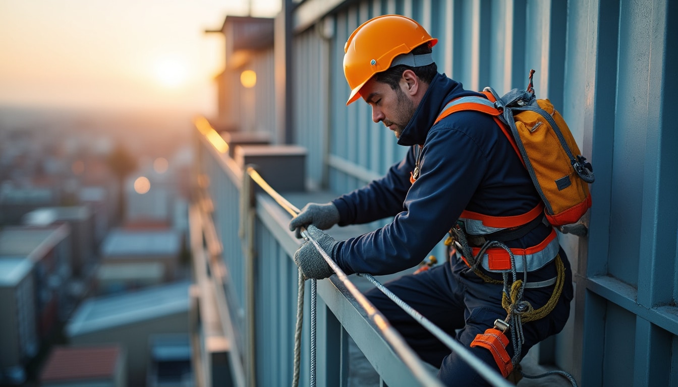 Illustration: Comprendre les dispositifs de sécurité pour prévenir les chutes en hauteur