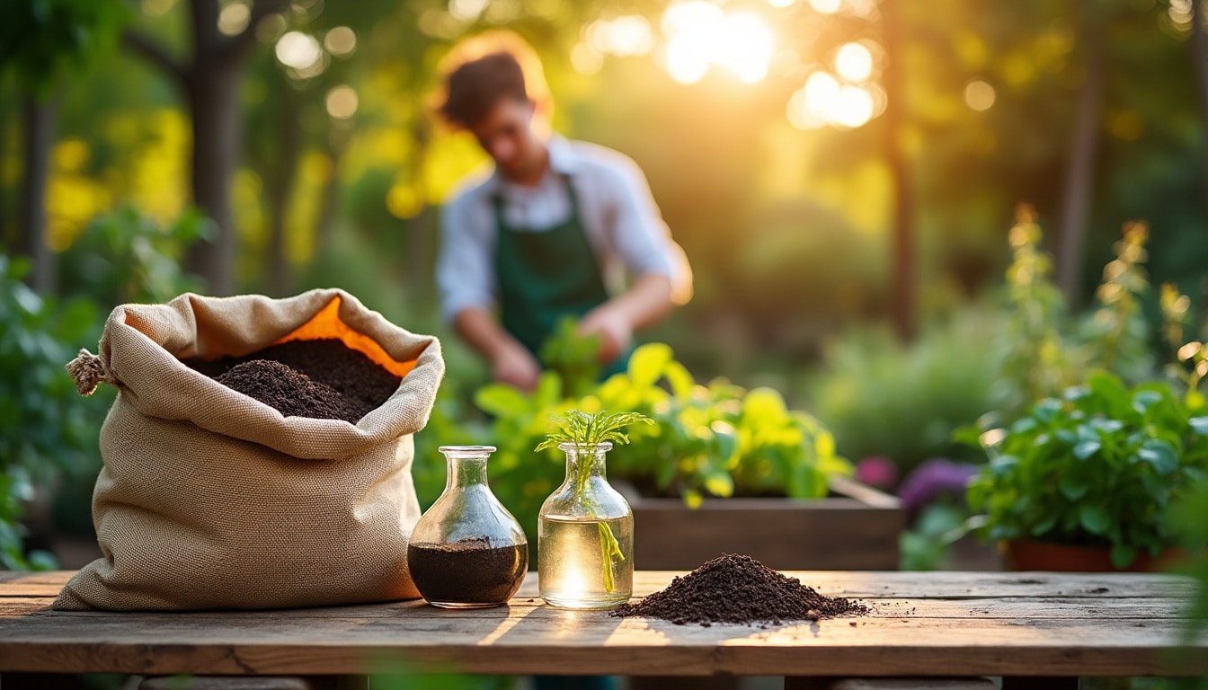 Illustration: Comprendre les types d’engrais pour le jardin : organiques, minéraux et liquides