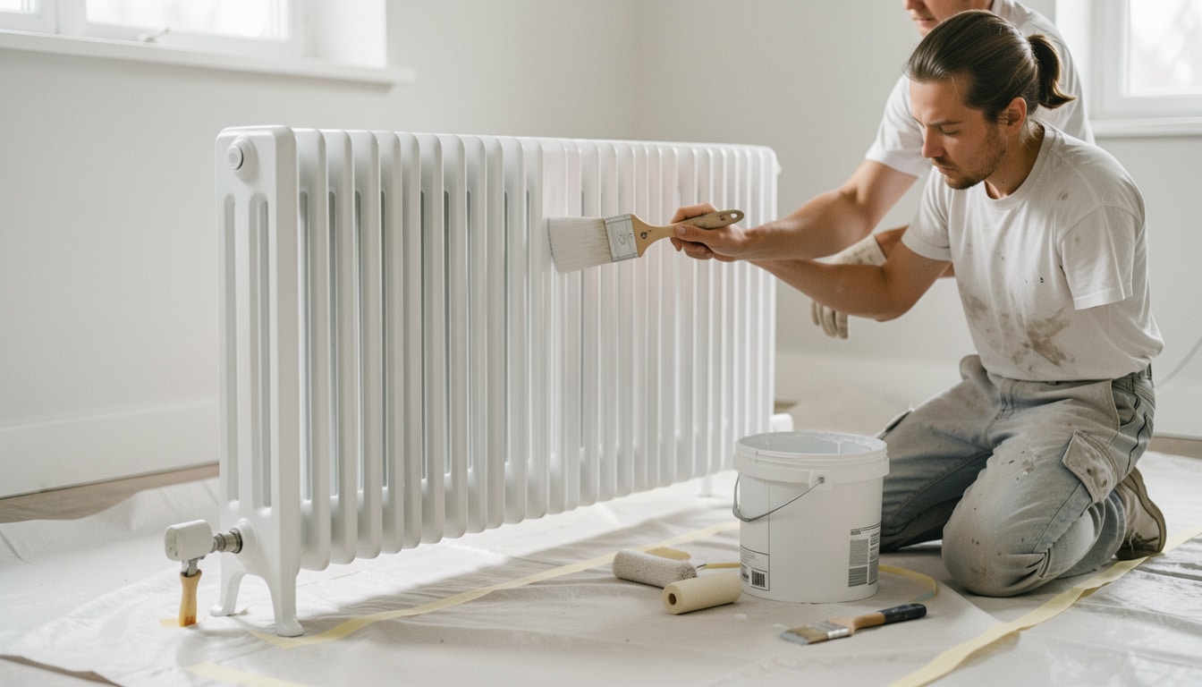 Peindre un radiateur en fonte sans erreur durable